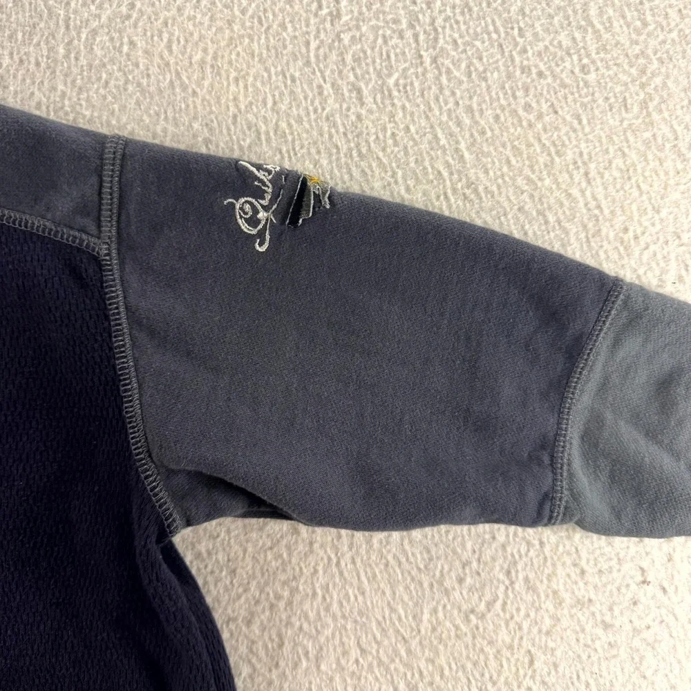 Quiksilver Sweatshirt Toddler 4T Navy Blue Good Waffle Knit Fleece Pullover